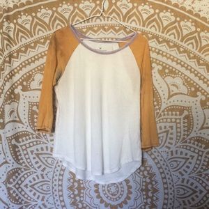 Bleached baseball tee